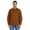 Brown, variant on Atasi Indian Mens Henley Shirt Long Sleeve Casual Mandarin Collar Short Kurta