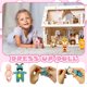 thumbnail image 4 of Minimuñecos Haawooky de 4 pulgadas con 8 prendas de animales, 6 unidades, 4 of 7