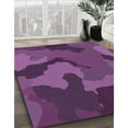 thumbnail image 3 of Ahgly Company Machine Washable Indoor Rectangle Transitional Purple Jam Purple Area Rugs, 8' x 12', 3 of 7