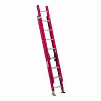 Westward 16 ft Fiberglass Extension Ladder, 300 lb Load Capacity 44YY67
