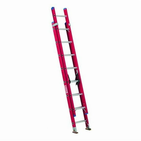 Westward 16 ft Fiberglass Extension Ladder, 300 lb Load Capacity 44YY67