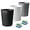 White&Black&Grey, variant on Small Trash Can, 3 Pack 1.8 Gallons Bathroom Trash Can Waste Basket, Round Garbage Can, Plastic Trash Bin for Kitchen, Dorm, Bedroom, Office, Living Room, Study, Compact Spaces(White Black Grey)