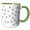 Green/White, variant on 3drose, Black Spiders on a White Background, 11oz Magic Transforming Mug