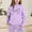 Purple, variant on Girls Outfits & Set Child Toddler Long Sleeve Solid Warm Hoodie Pullover Tops Pants Sweat Suit for Kids