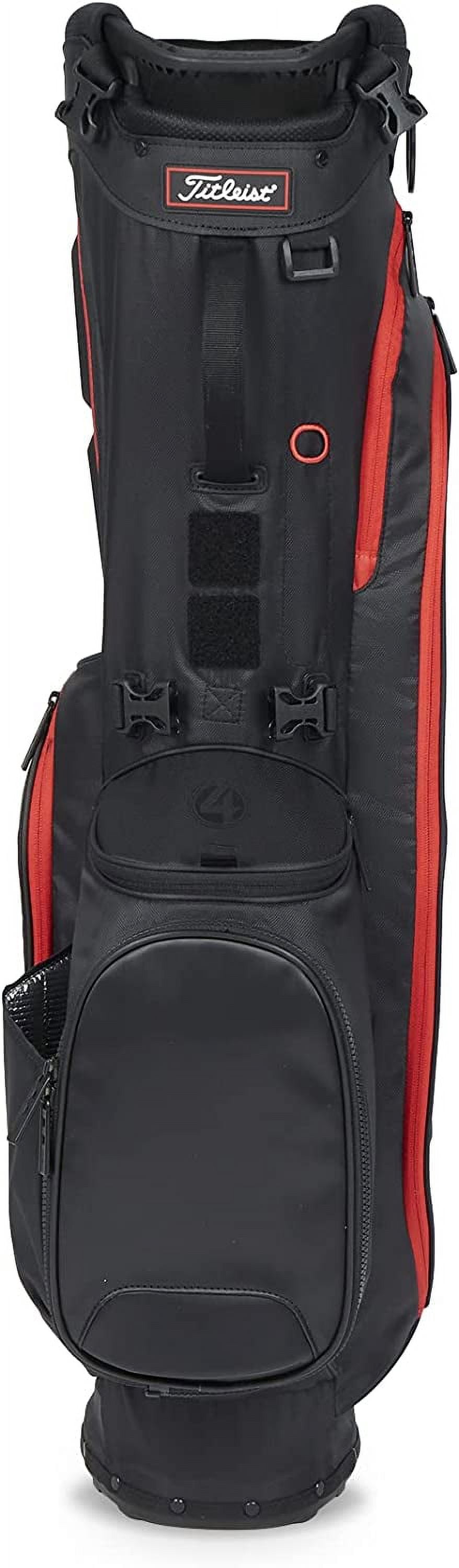 Titleist 90583 Players 4 2024 Golf Stand Bag - Black & Red