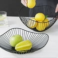 thumbnail image 2 of Metal Wire Fruit Bowls for Counters,Iron Art Wave Fruit Basket Bowl Storage for Fruit Bread Snacks Vegetable Basket Stand for Living Room/Kitchen/Pantry/Office, 2 of 2