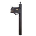 thumbnail image 2 of Special Lite Products SCB1015FNBR-SPK710-BLK-LB998 Berkshire Curbside Front Numbers, Locking Insert and Springfield Mailbox Post - Black, 2 of 5