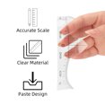 thumbnail image 3 of 50PCS Eyebrow Ruler Sticker Disposable Eyebrow Stencil Microblading Ruler Eyebrow Shape Kit for Microblading Supplies, 3 of 8