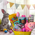 thumbnail image 6 of Easter Gift Basket, Gabby's Doll  Puzzle Activity Art Set Pink Bunny Plush Toy & More Surprise Toys Candies & Reusable Bucket for Girls Holiday Care Package (Contents Vary), 6 of 7