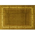 thumbnail image 1 of Ahgly Company Indoor Rectangle Persian Yellow Traditional Area Rugs, 7' x 9', 1 of 4