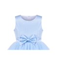 thumbnail image 4 of Robe Fille Bleue Nœud Papillon Fête Concours Robe de Bal Mariage Princesse 8 Ans, 4 of 5