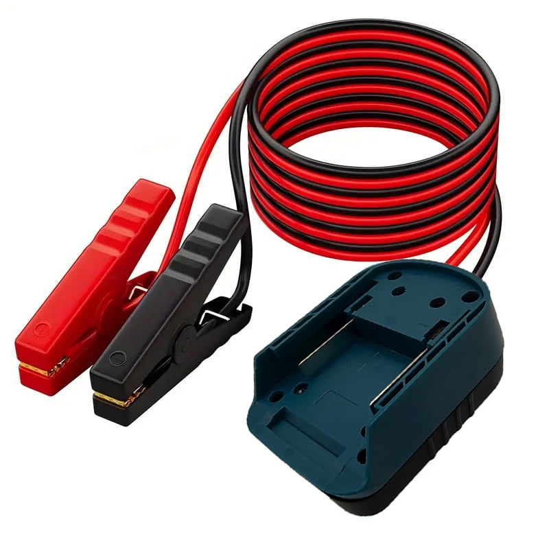 Graflsoa 18V Makita Battery-Powered Vehicle Jump Starter Converter with 1.75m 12AWG Cable - ABS & Brass Construction, Portable Emergency Power for Cars, Golf Carts, Camping Lights, Lawnmowers &