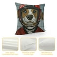 thumbnail image 4 of Hockey Pillow Sham, Cartoon Style Beaver Plays as a Goalkeeper Fun Activity Theme Animal Mascot Design, Decorative Standard King Size Printed PillowcaseMulticolor, 4 of 5