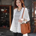 thumbnail image 4 of MesaSe Women Solid Color Handbag + Crossbody Shoulder Bag + Hand Purse + Card Holder for Daily Use New, 4 of 10