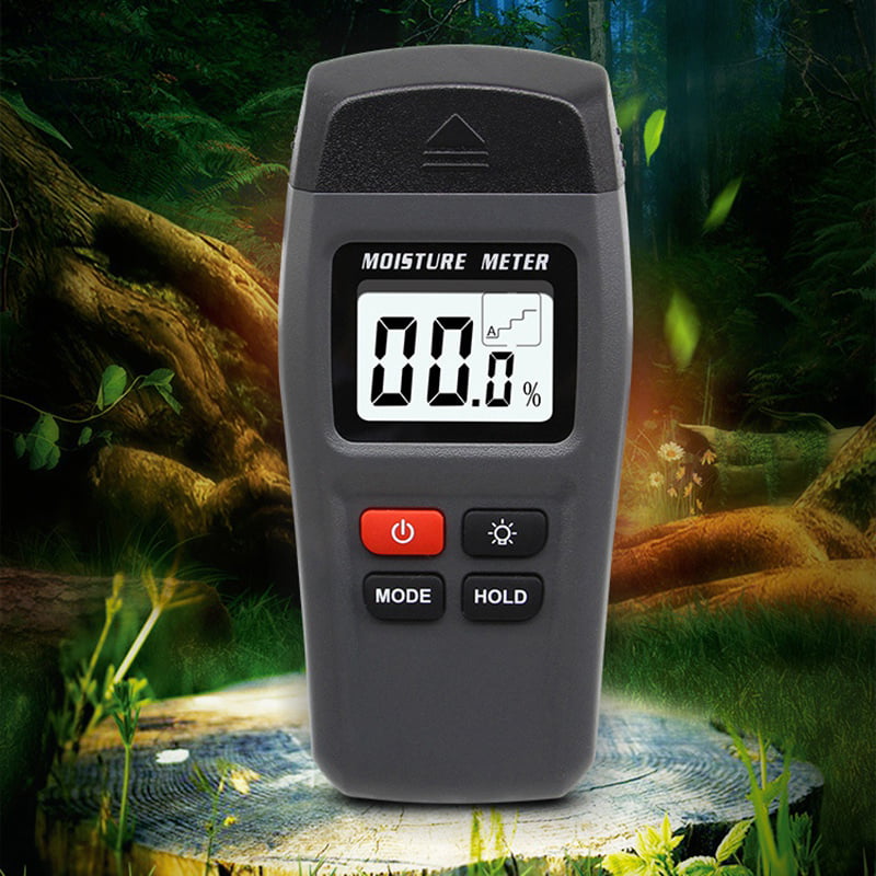 EMT01 Digital Wood Moisture Meter Humidity Tester Timber Damp Detector 