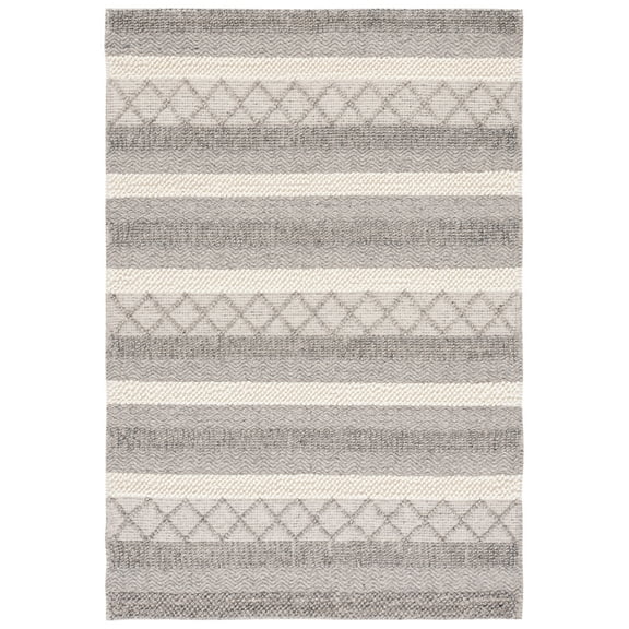 SAFAVIEH Natura Mariama Geometric Area Rug, Gray/Beige, 2'4" x 3'11"