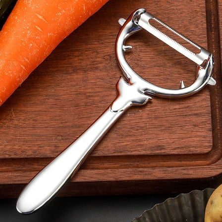 SILENRADAWN Peelers For Kitchen Silver Ergonomic Handle 1Pc 5.89X1.97X1.97in