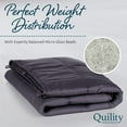 Quility Premium Weighted Blanket with Soft Cotton Cover, 60"x80", 15 lbs, Pink