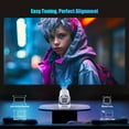 thumbnail image 5 of Proyector Magcubic Android 11 4K 1280*720P HY300 Pro + Wifi Dual 260ANSI 180 ° Proyector portátil flexible para exteriores de cine BT5.0, 5 of 5