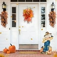 thumbnail image 4 of Thanksgiving Decorative Pendant Artificial Flower Pumpkin Wall Hanging | Multicolor Plastic Autumn Leaves | Lightweight Durable Fall Harvest Decor for Home Restaurant Party, 4 of 6