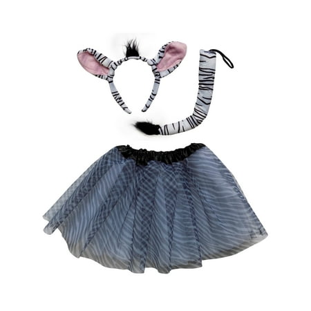 So Sydney Kids Teen Adult Plus 2 Pc Tutu Skirt, Ears, Tail Headband Costume Halloween (Costumes For Two Best Friends)