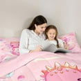 thumbnail image 5 of Castle Fairy Cute Salamander Full Size Comforter Sets for Kids,Kawaii Axolotl Bedding Sets, 5 of 8