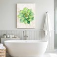 thumbnail image 5 of Canvas Wall Art Green Succulent Canvas Art Print Green Leaves Plants Abstract Art Pictures Wall Decor for Living Room Bedroom Artwork Decorations Stretched Framed Ready to Hang 8"x10", 5 of 9