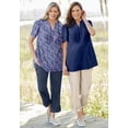 thumbnail image 2 of Woman Within Plus Size Convertible 2-in-1 Cargo Pant & Capri Elastic Waist, 2 of 6