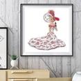 thumbnail image 2 of Cuadros Decorativos Kit de dama elegante DIY con forma especial, dibujo de diamantes de imitación 5D, pintura artesanal Likrtyny embutido en tela, 2 of 9