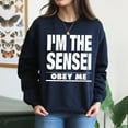 thumbnail image 4 of EcoLoom Im The Sensei Obey Me Midweight Crewneck Sweatshirt Black-S, 4 of 4
