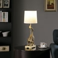 thumbnail image 4 of 24" In Wildlife Old World Gold  Capuchin Monkey Polyresin Table Lamp, 4 of 4
