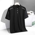 thumbnail image 5 of Mens Big & Tall Golf Shirts Plus Size Short Sleeve T-Shirts for Men Pullover Button Collared Stretchy Slim Summer Tees Tops M-5X, 5 of 8