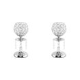 thumbnail image 1 of Wweixi Luxury Crystal Candle Holder Pillar Candlestick Ceremony Stand Decor Table Silver S 2Set, 1 of 6