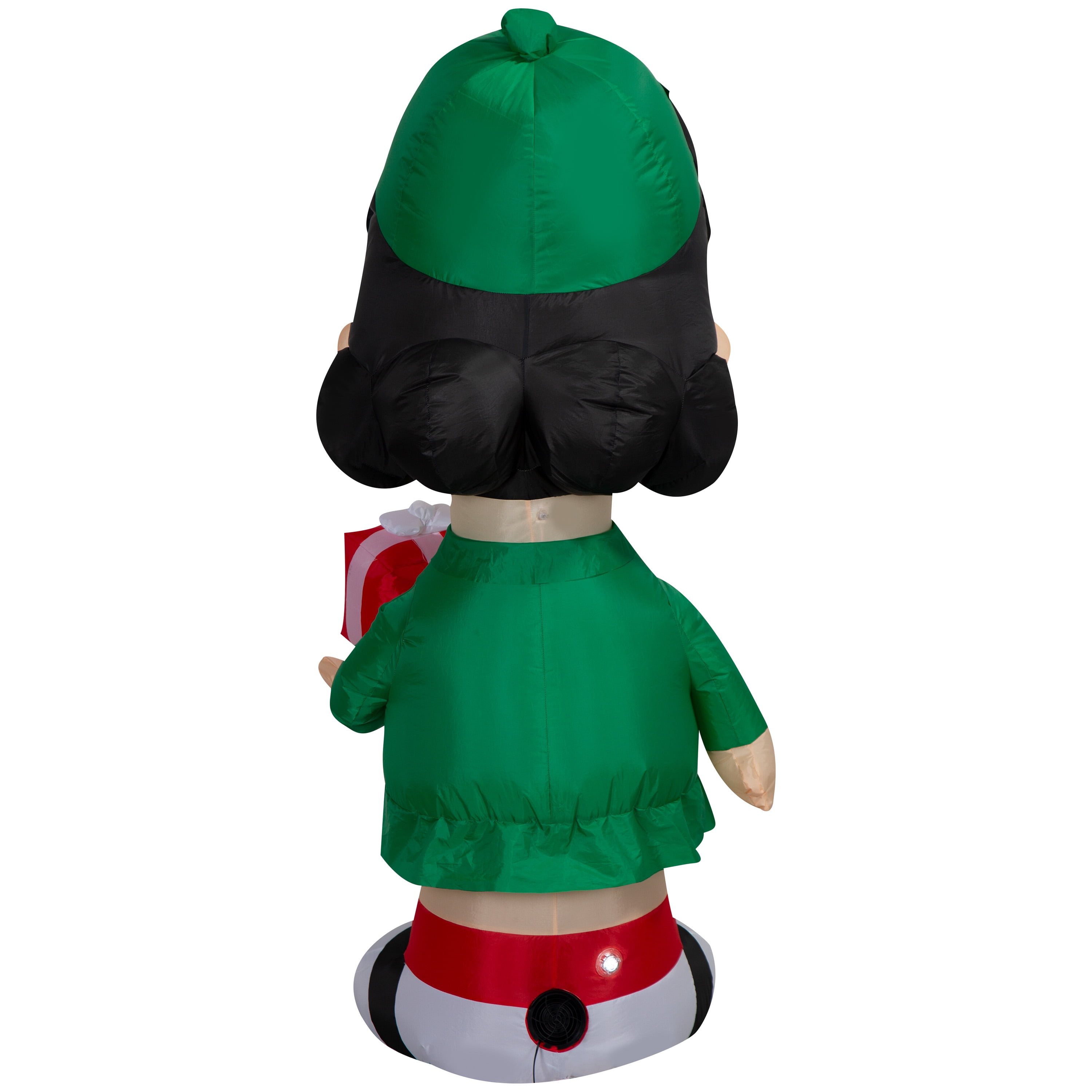 Airblown Christmas Yard Inflatable Light Lucy with Gift and Hat Peanuts, 5 ft