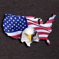 thumbnail image 3 of CafePress - Bald Eagle Over American Flag T Shirt - Mens Football Shirt, 3 of 4