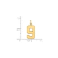 thumbnail image 2 of 14K Gold Medium Polished Number 9 Charm, 2 of 4