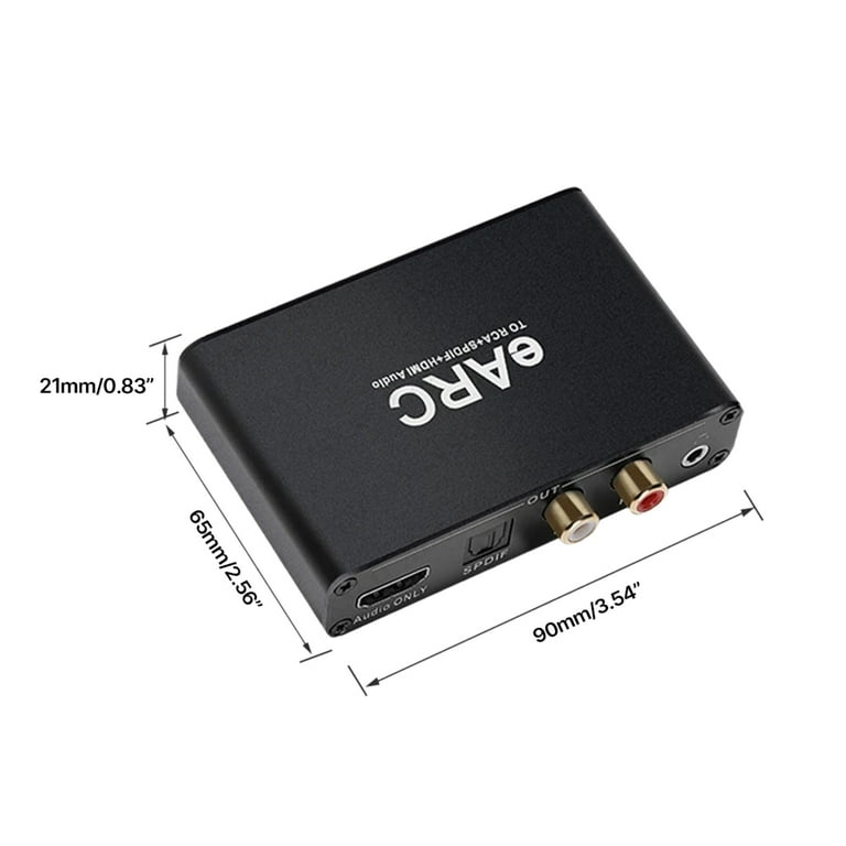 KSRplayer HDMI eARC ARC Audio Extractor, RCA Optical 3.5mm