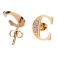 thumbnail image 3 of Juego Joyería Mujer, Collar Aretes Inicial Letras LuckyLy, Acero Inoxidable Baño de Oro 18k dorado UNITALLA, 3 of 6