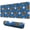 Blue Baseball Gloves, variant on Long Mouse Pads for Desk,Blue Baseballs and USA Flags Pattern Desk Mats on Top Of Desks, Desk Mouse Pad Extra Large with 3mm Non-Slip Base and Stitched Edge for Gaming,Office,Work,Home 31.5"x11.8"