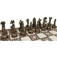 thumbnail image 7 of Greek Mythology Olympus Gods Chess Set Pewter Bronze Color17" Mosaic Color Board, 7 of 7