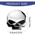 thumbnail image 4 of RV 3D (1 uds) (plata) pegatina de calavera de Metal para coche y pegatinas de motocicleta 7*6,8 cm pegatinas de insignia de calavera pegatinas de accesorios de modelado de equipaje de coche Rojo Verde, 4 of 5