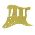 thumbnail image 3 of Graflsoa Gold Aluminum Alloy 11-Hole SSS Pickguard for Strat Modern Style Guitars, Durable Replacement Part with Smooth Finish, 3 of 6