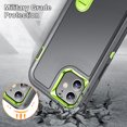 thumbnail image 6 of for iPhone 11 Case with Kickstand, [10FT Military Drop Protection] Rugged Heavy Duty Hard PC+Soft Silicone Rubber Bumper Hybrid Triple-Layer Case for iPhone 11 - 6.1", Gray, 6 of 6