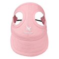 thumbnail image 2 of Pet Hatspet Hat With Ear Holes Dog Sport Baseball For Sun Protection Adjustable Buckle Pinks, 2 of 3