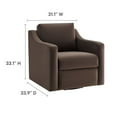 thumbnail image 3 of Modway Liora Armchair in Chocolate, 3 of 9