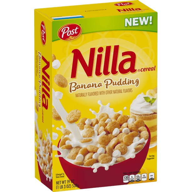Post Nilla Wafer Breakfast Cereal, Banana Pudding, 19 Oz