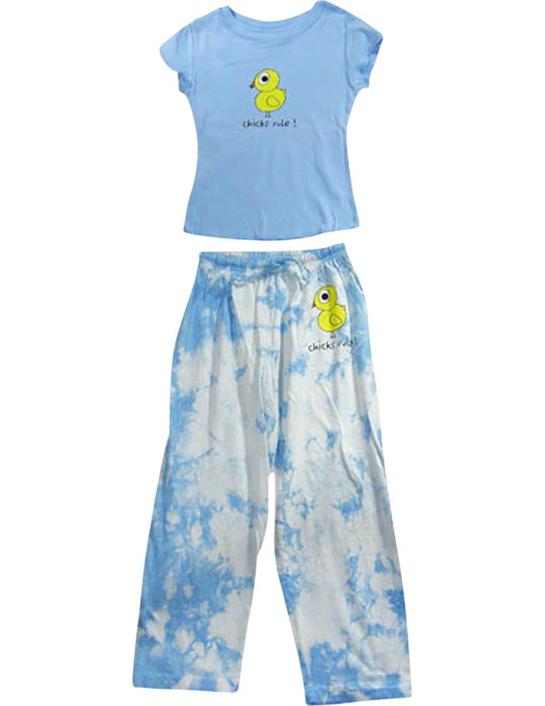 Little Girls Short Sleeve Pant Set Stupid Factory Great For Camp