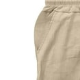 thumbnail image 6 of ZZwxWA Linen Cargo Pants for Men Summer Casual Elastic Waist Pants with Pockets Relaxed Fit Beach Yoga Travel Lounge Pants Sales, 6 of 6