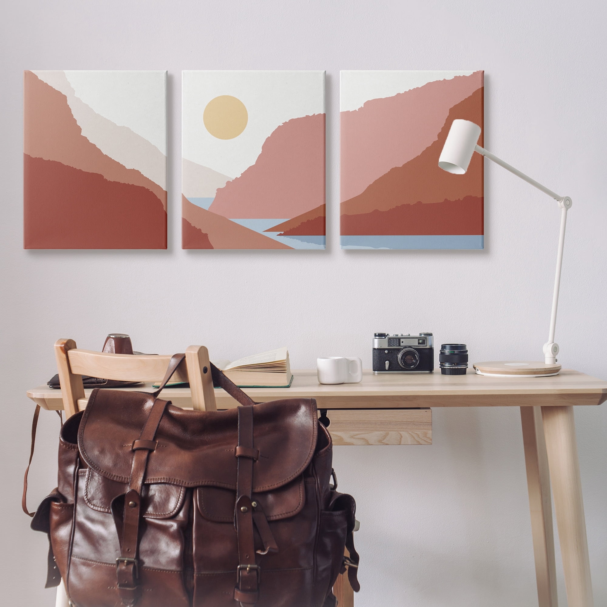 Stupell Industries Southwestern Stream Flowing Mountain Landscape Collage , 24 x 30, Design by Urban Epiphany