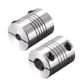 thumbnail image 3 of Uxcell 2PCS Motor Shaft 5mm to 12mm Helical Beam Coupler Coupling 25mm Dia 30mm Length, 3 of 6